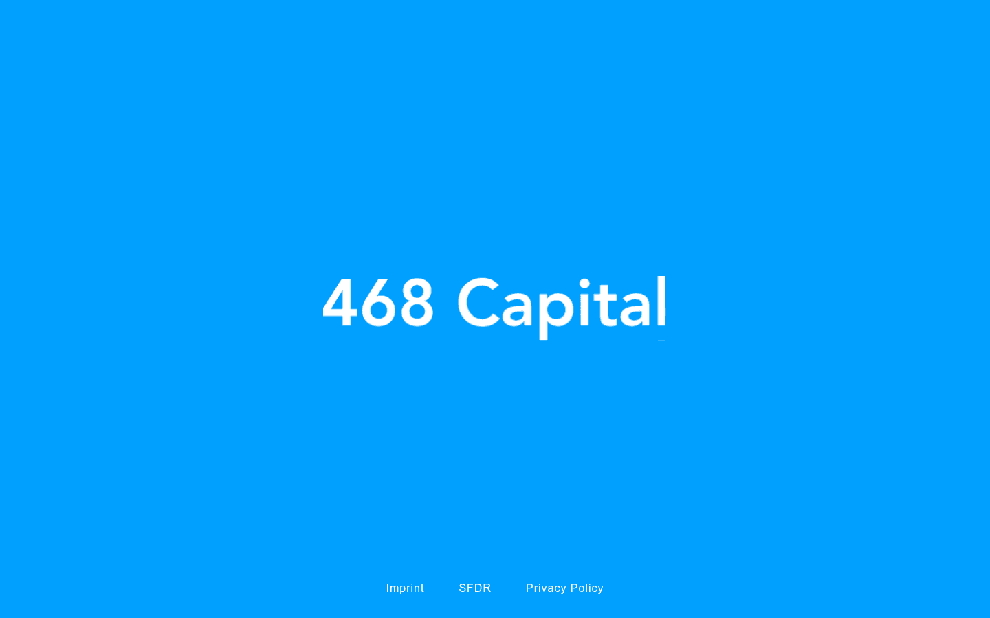 Offizielle Startseite von 468 Capital mit Firmenlogo