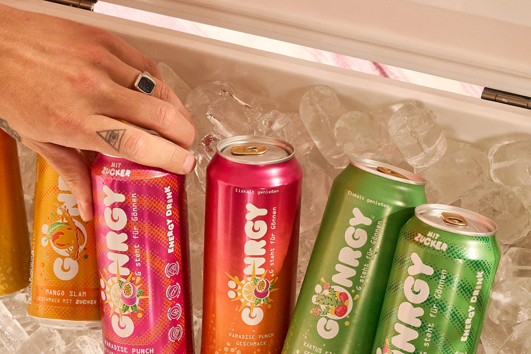 Gönrgy bringt zuckerhaltige Energy-Drinks auf den Markt