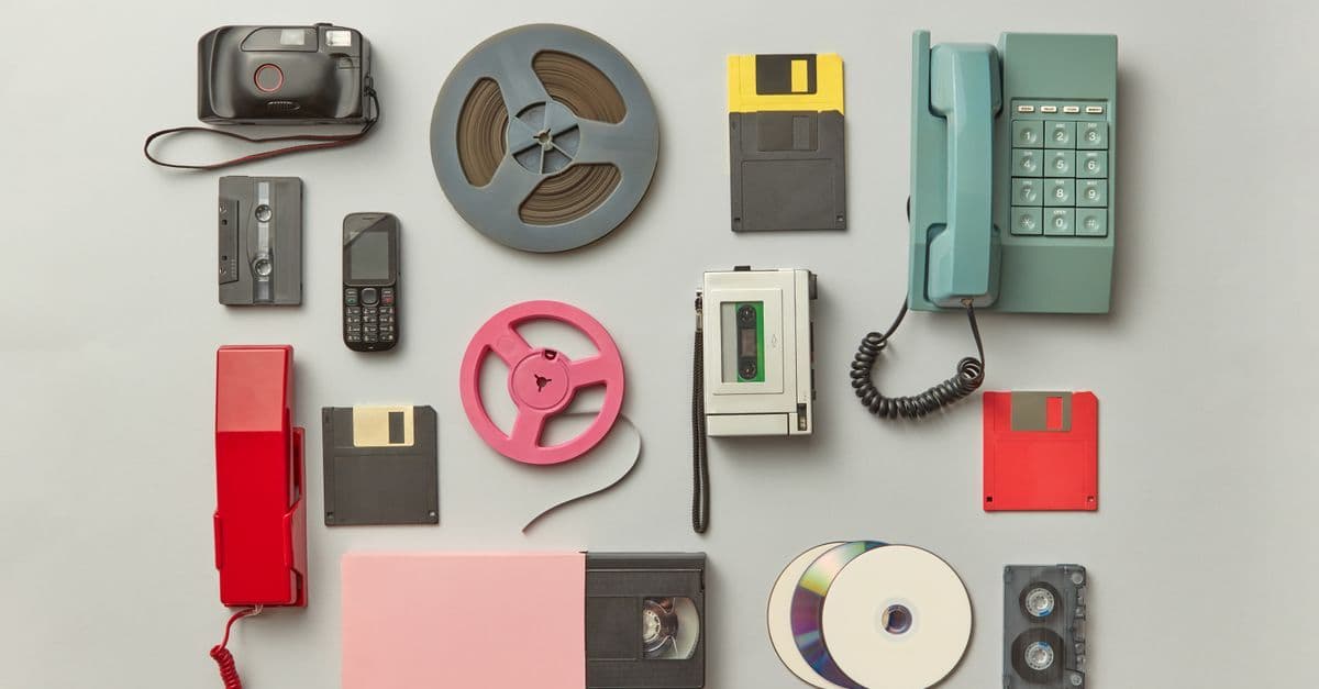 Sammlung alter Technikgerä